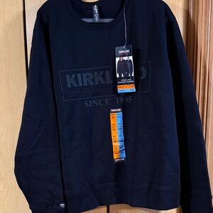 Kirkland Signature Black Crewneck Sweatshirt